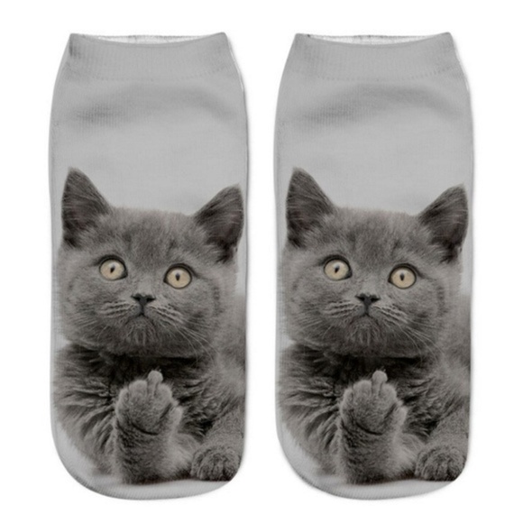 Accessories - Sassy Bad Kitty Cat Socks NWT